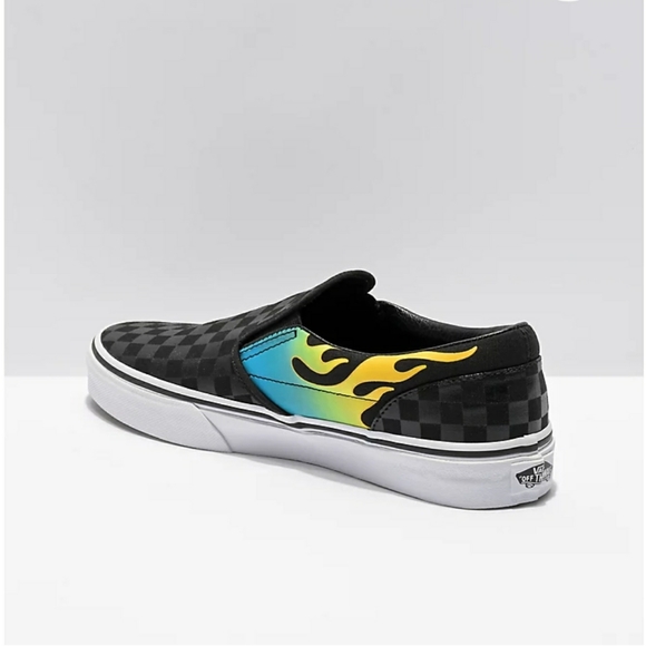 Vans Slip-On Checkerboard Flame Glow in the Dark - Picture 3 of 4